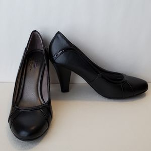 LifeStride Beam Black Vinci Pumps, 6.5M